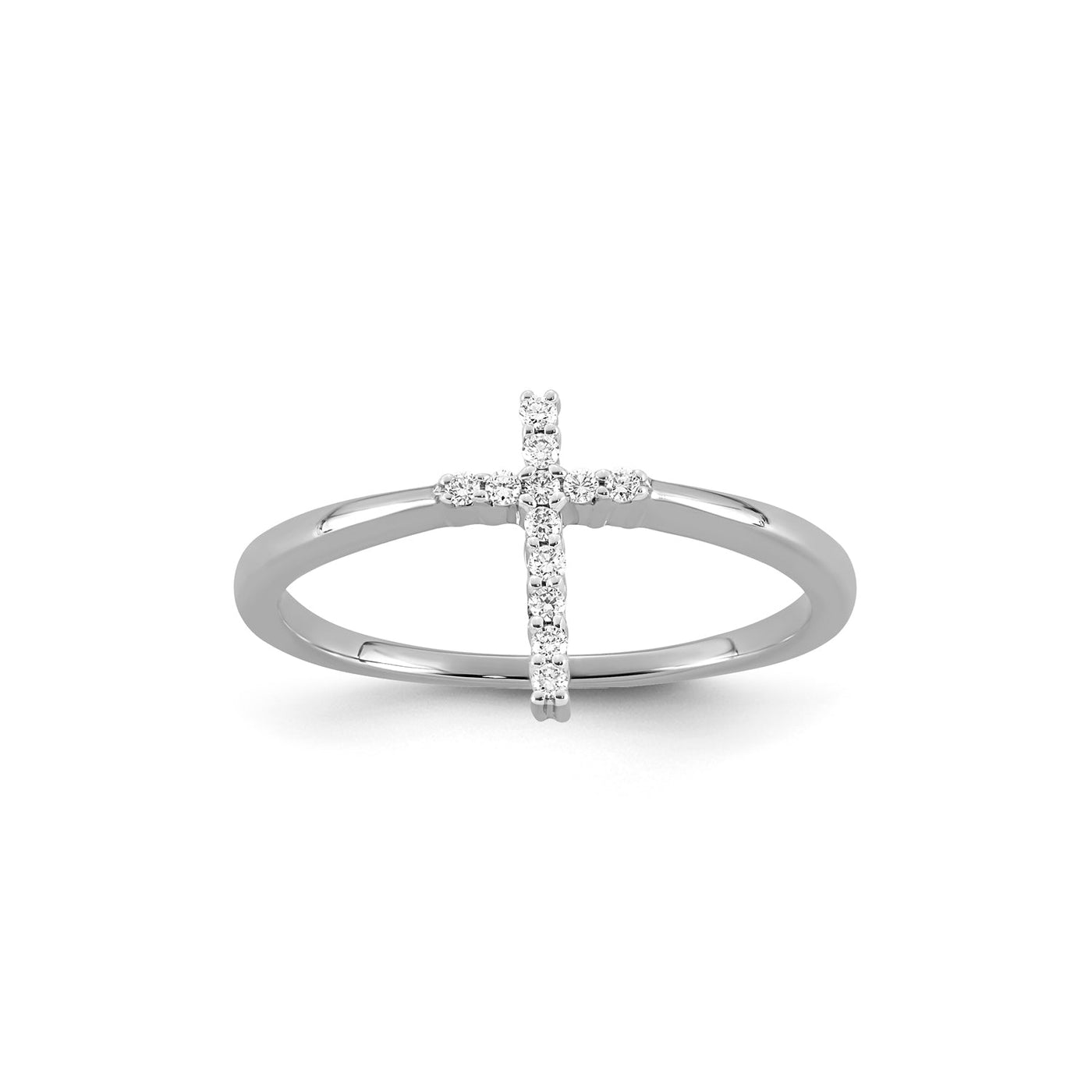 0.08ct Lab Grown Diamond Ring in 9K White Gold