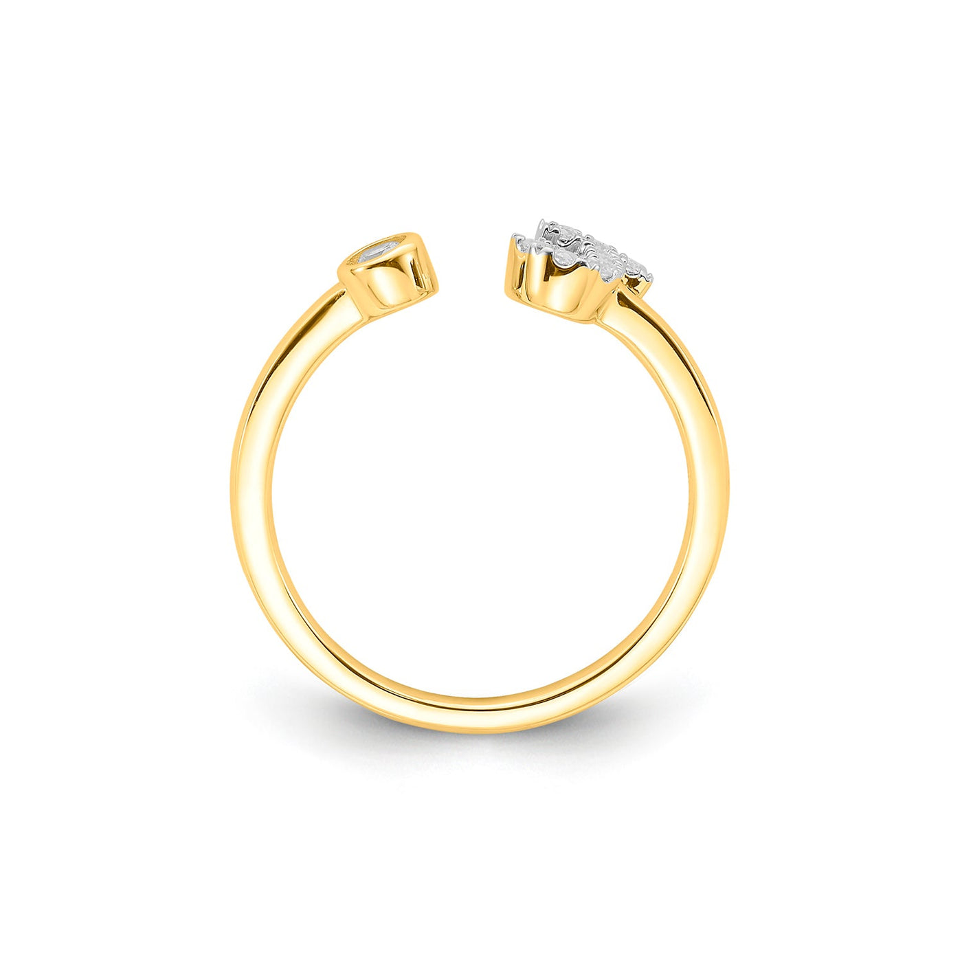 0.15ct Lab Grown Diamond Ring in 9K Yellow Gold