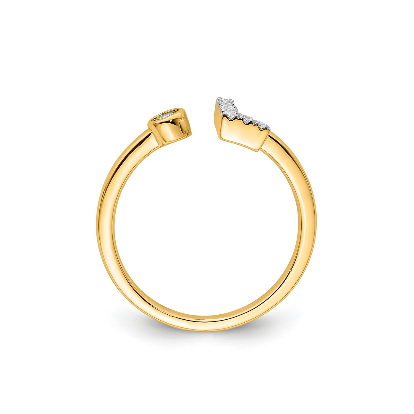 0.13ct Lab Grown Diamond Ring in 9K Yellow Gold