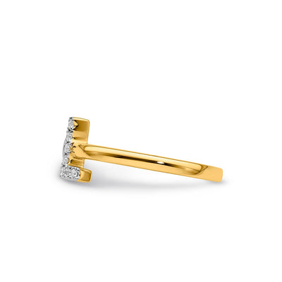 0.13ct Lab Grown Diamond Ring in 9K Yellow Gold