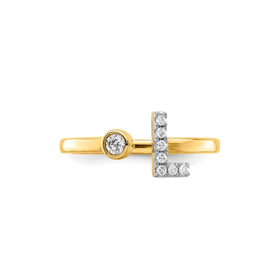 0.13ct Lab Grown Diamond Ring in 9K Yellow Gold