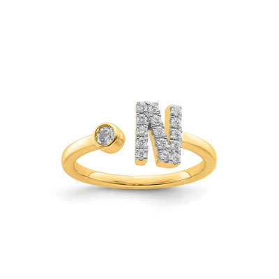 0.21ct Lab Grown Diamond Ring in 9K Yellow Gold