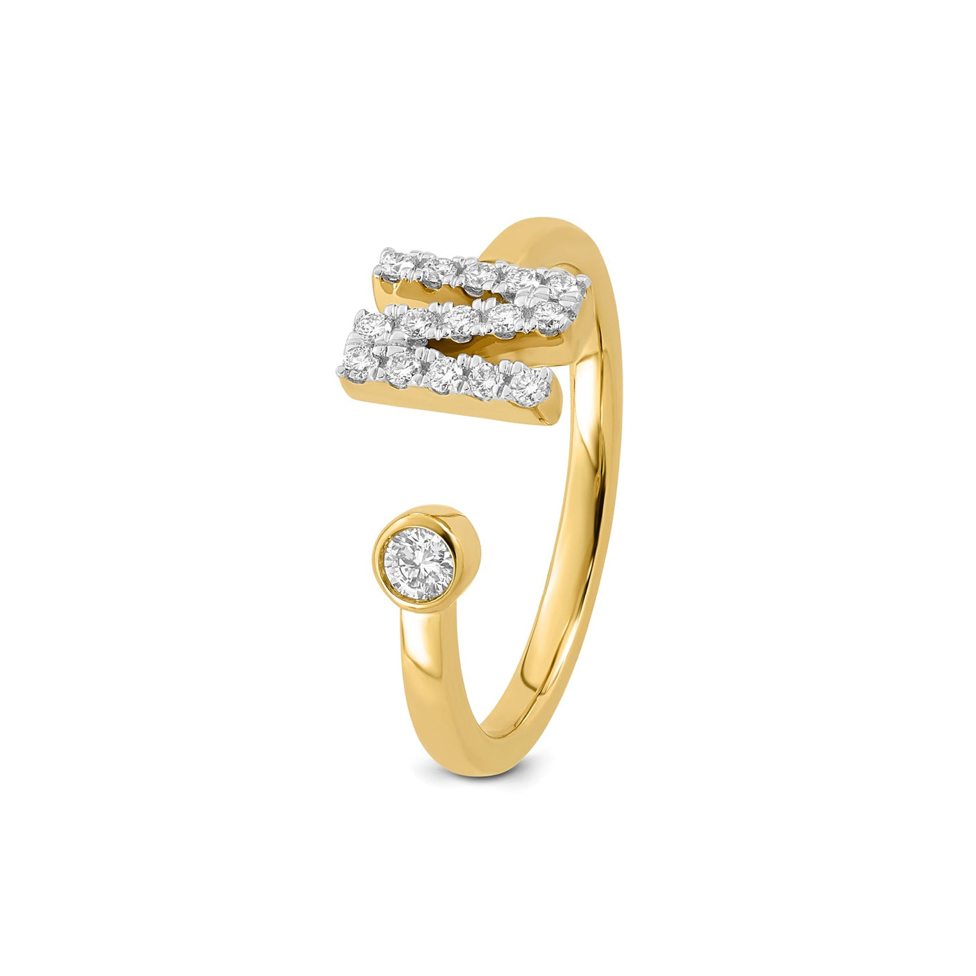 0.21ct Lab Grown Diamond Ring in 9K Yellow Gold