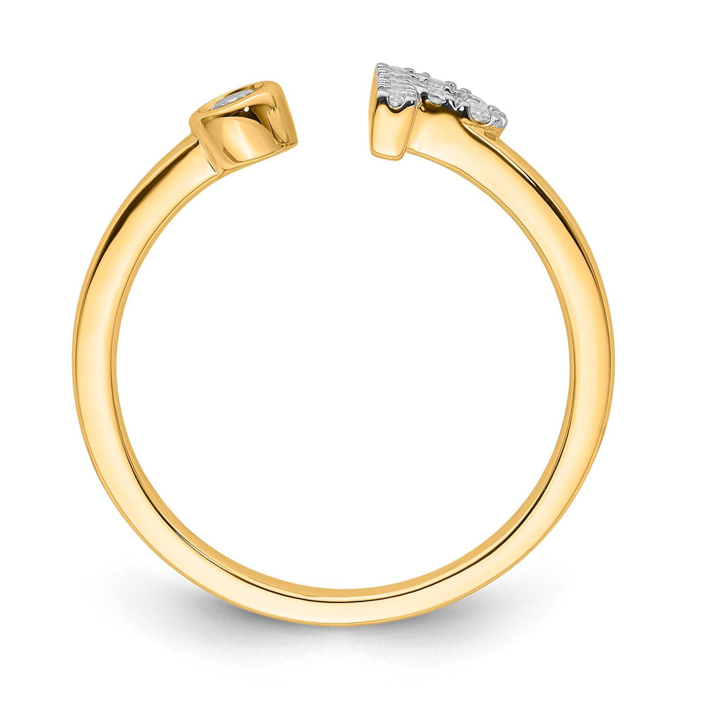 0.16ct Lab Grown Diamond Ring in 9K Yellow Gold