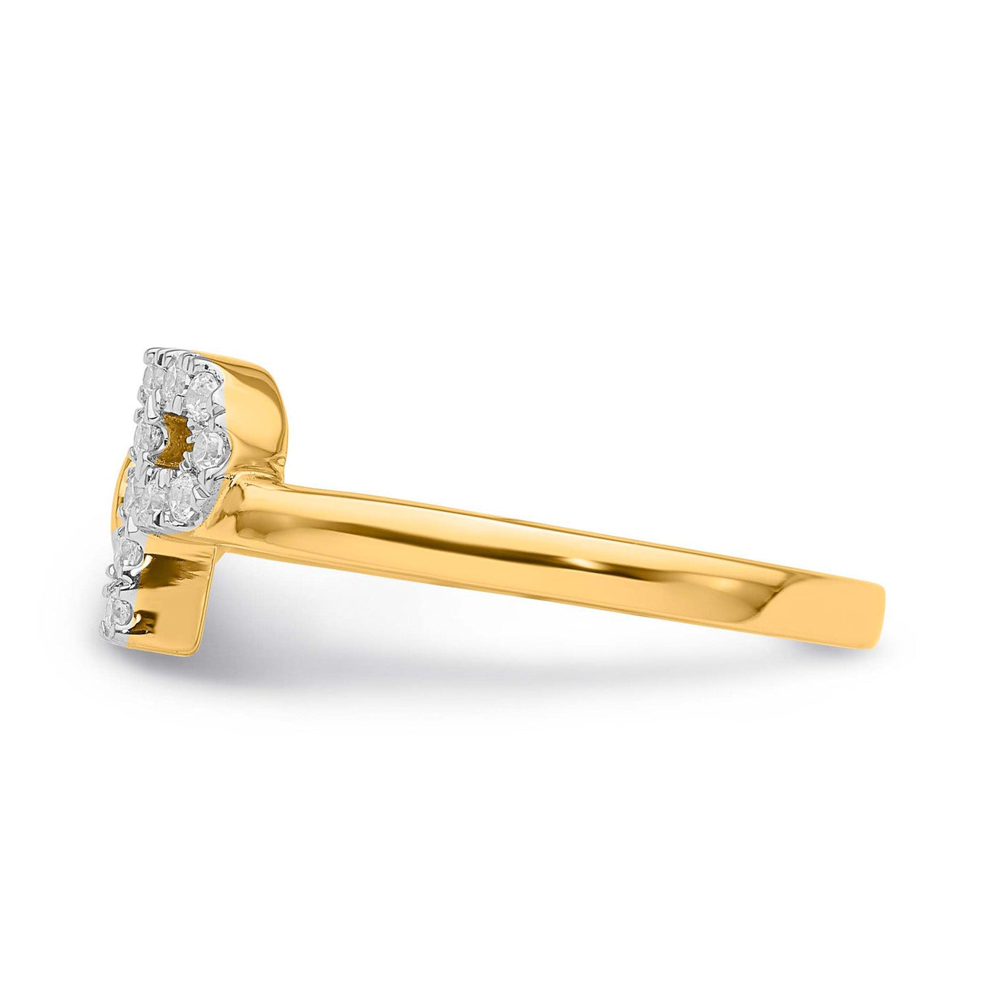 0.16ct Lab Grown Diamond Ring in 9K Yellow Gold