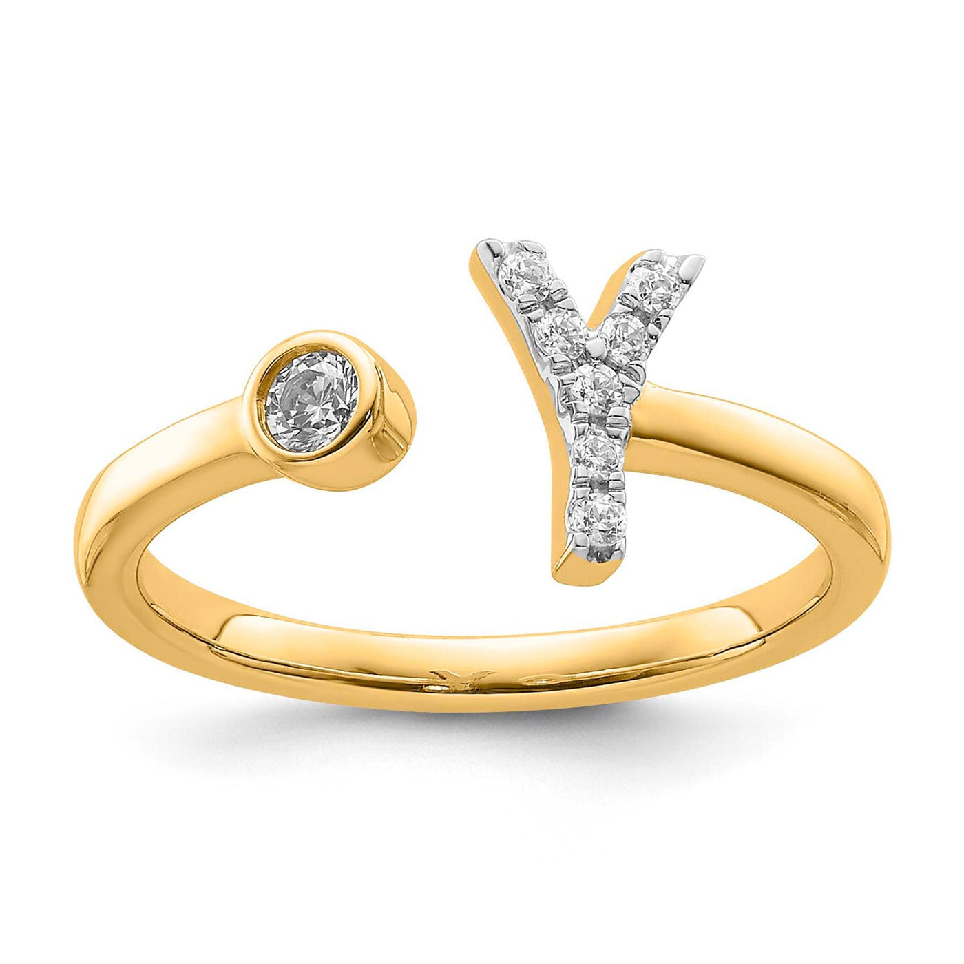 0.13ct Lab Grown Diamond Ring in 9K Yellow Gold