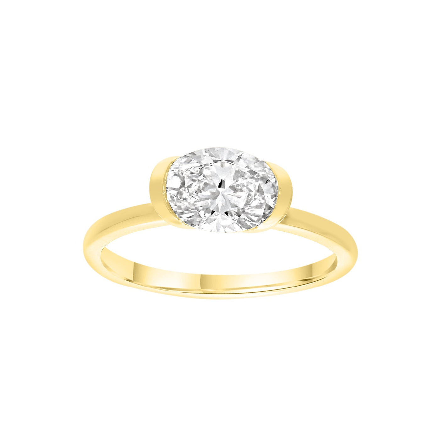 1.52ct Lab Grown Diamond Ring in 9K Yellow Gold