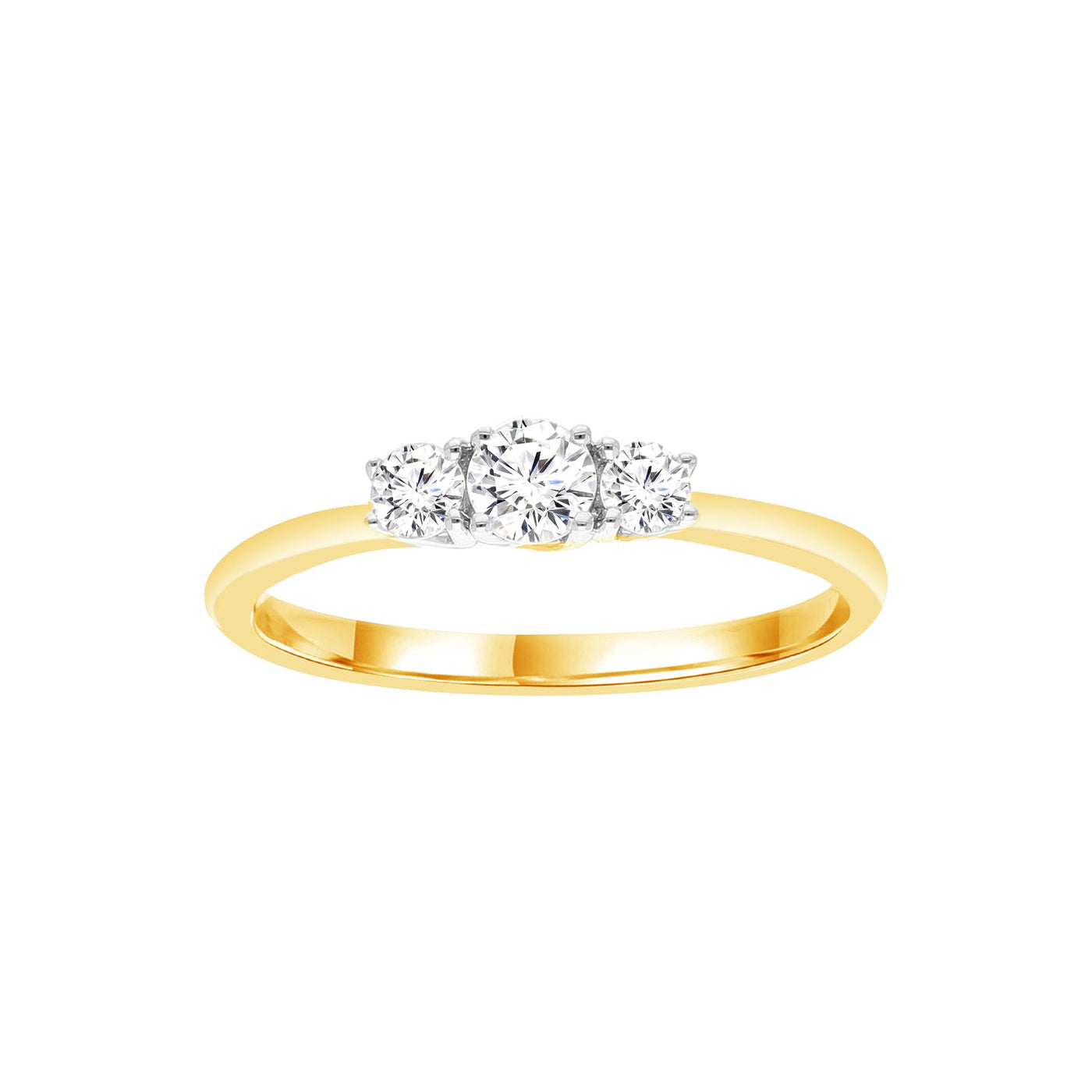 0.33ct Lab Grown Diamond Ring in 9K Yellow Gold