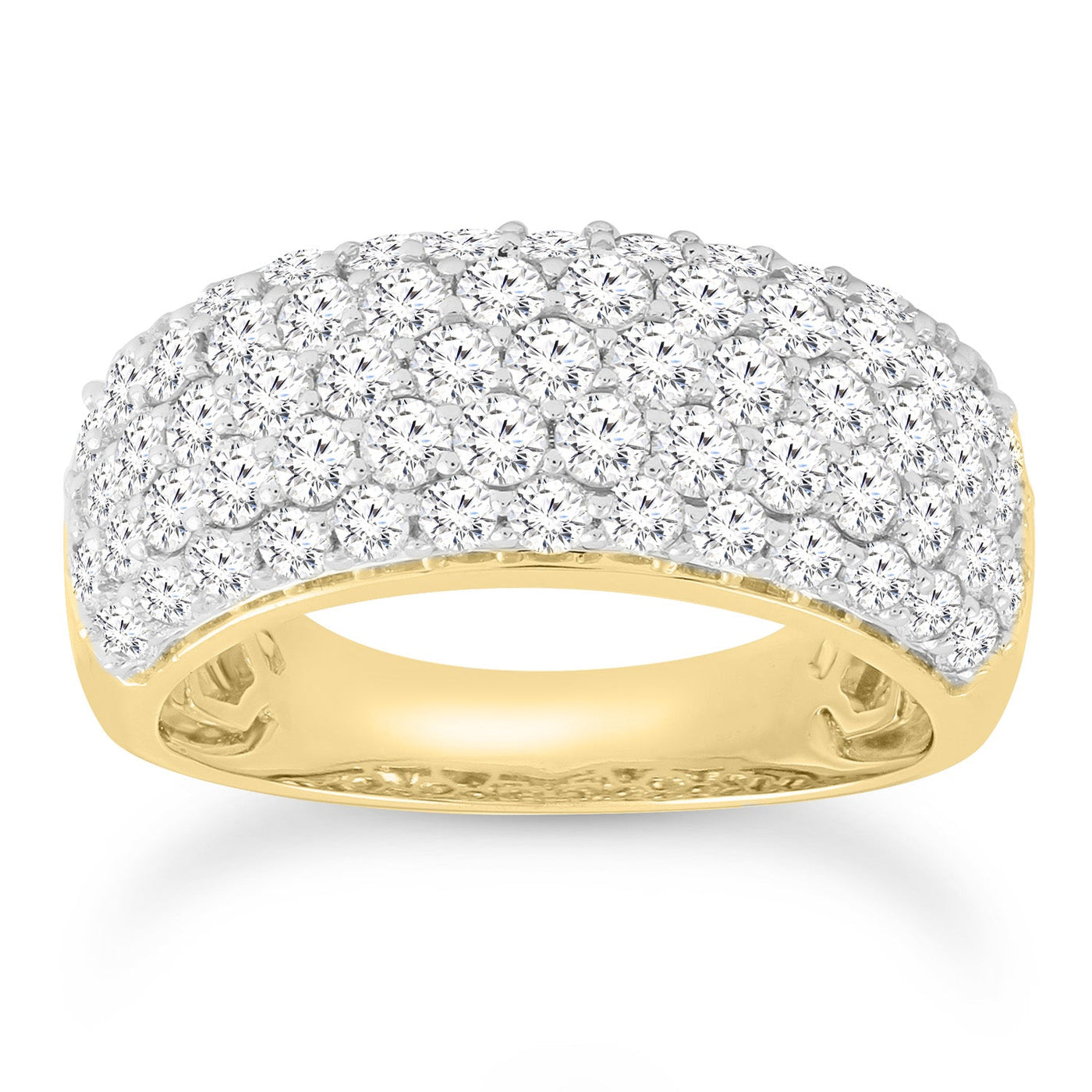 Diamond Ring with 2.00ct Diamonds in 18K Yellow Gold